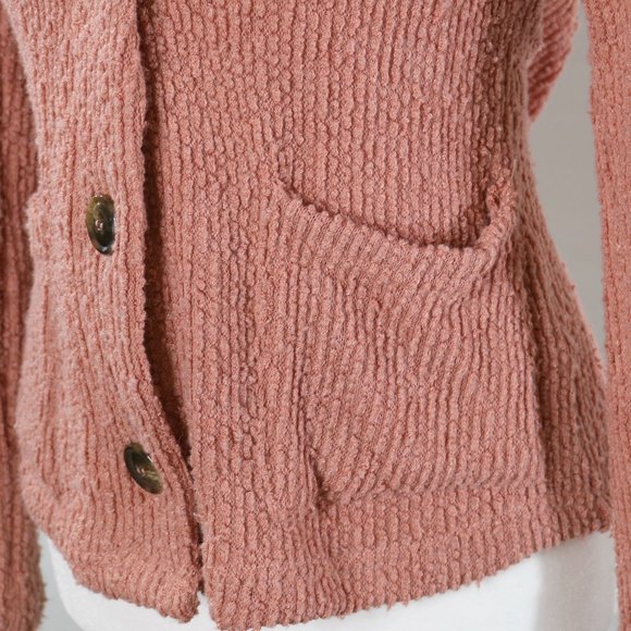 Code x Mode Pink Knit V-Neck Pocket Cardigan - Picture 6 of 12